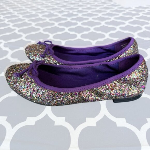 Aldo Glitter Ballet Flats | Size 7.5 / EU 38 | Multicolor Sparkly Party Shoes - Picture 1 of 7
